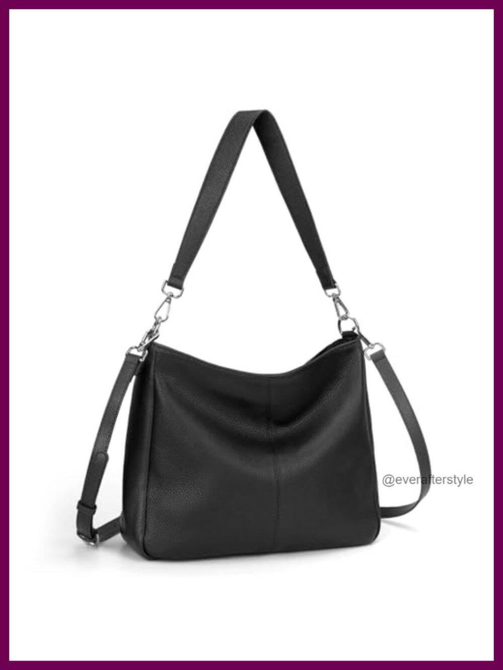 Soft Genuine Leather Hobo Bag Crossbody Shoulder Purse for Women